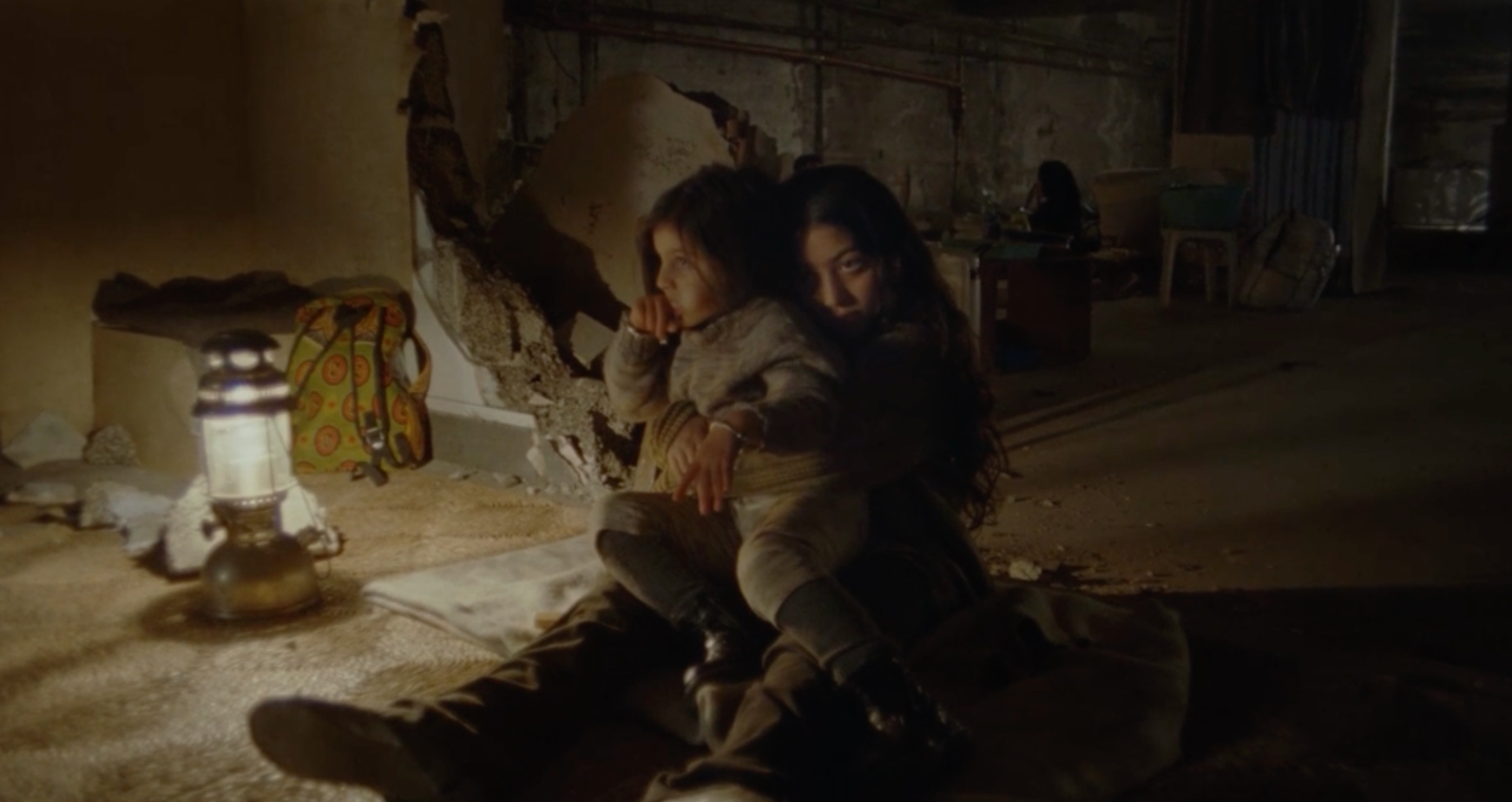 A cinematic production scene