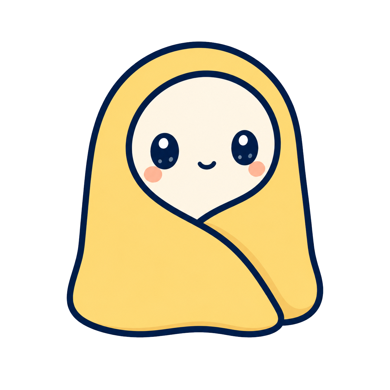 Snuglo blanket-wrapped character
